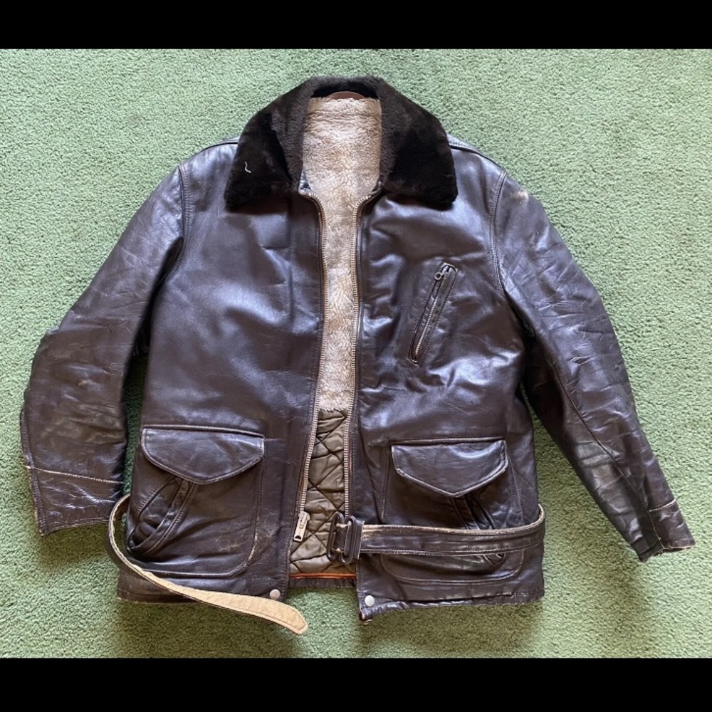 Vintage 1960s Schott Bros Perfecto Leather Steerhide Jacket